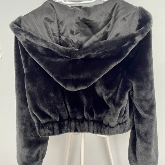 Garage - Fluffy coat - Size XS - Black - NWOT - Picture 3 of 6
